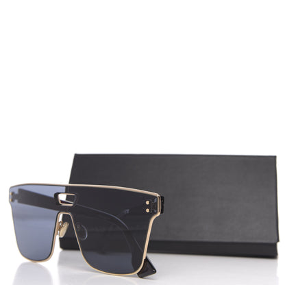 Christian Dior Diorizon1 Mirrored Sunglasses Gold 9 of 9