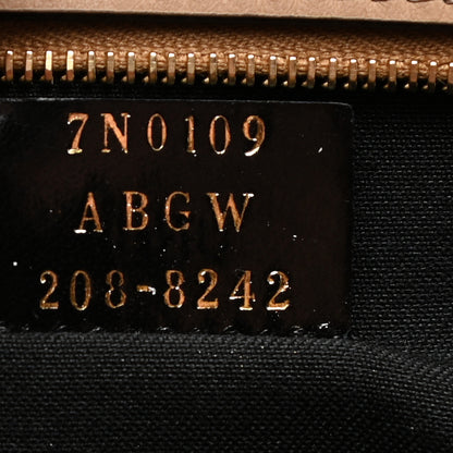 Fendi Fabric Jaquard Calfskin Pequin FF Embossed Zip Flat Pouch Tobacco 7 of 8