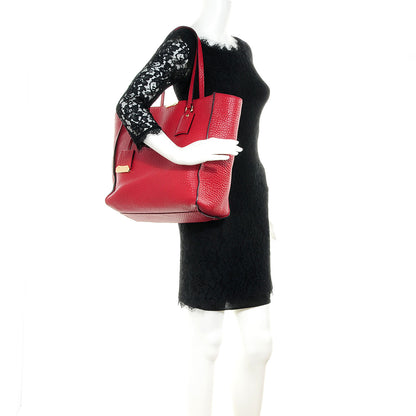Burberry Heritage Grain Medium Woodbury Tote Military Red 2 of 9