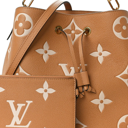 Louis Vuitton Empreinte Monogram Giant Neonoe MM Arizona Beige 8 of 10