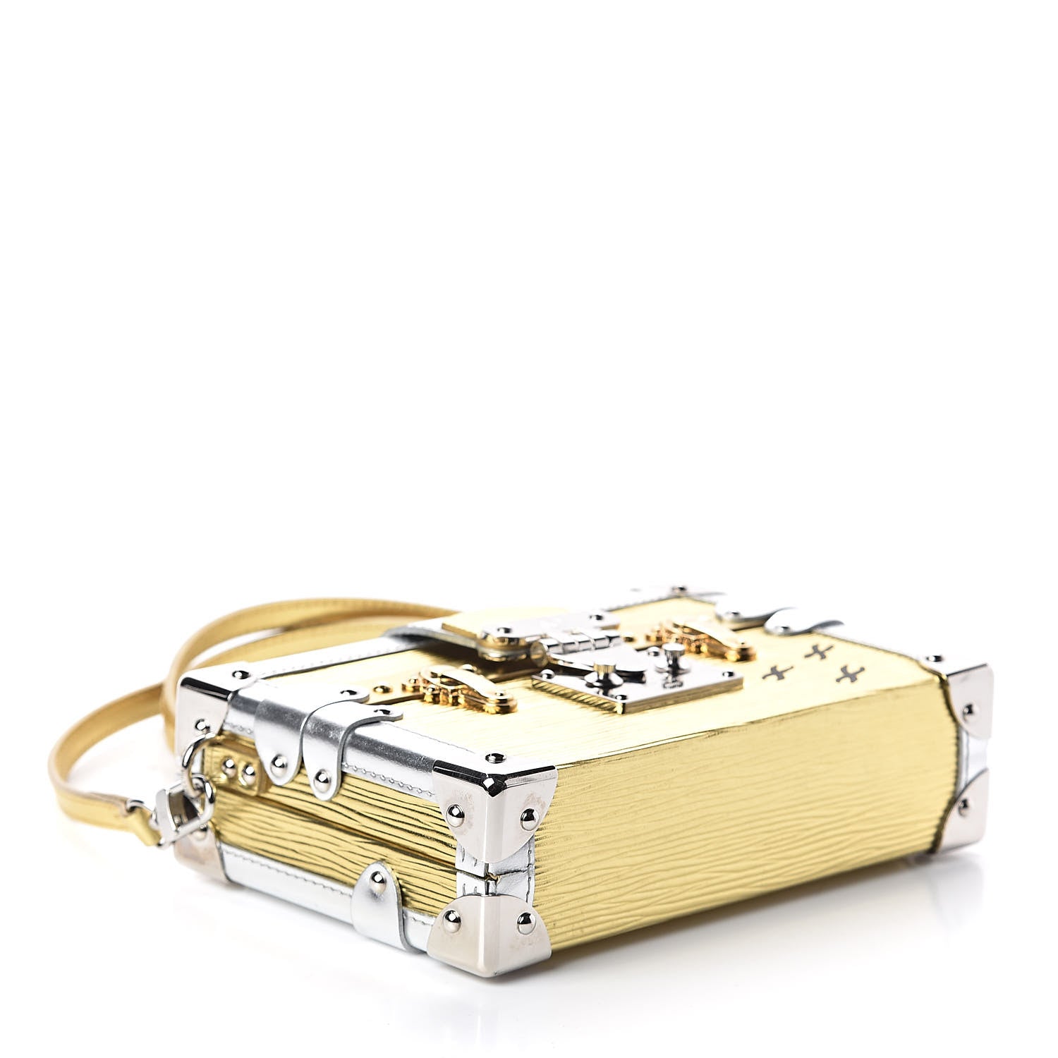 Louis Vuitton Metallic Epi Petite Malle Gold 4 of 8