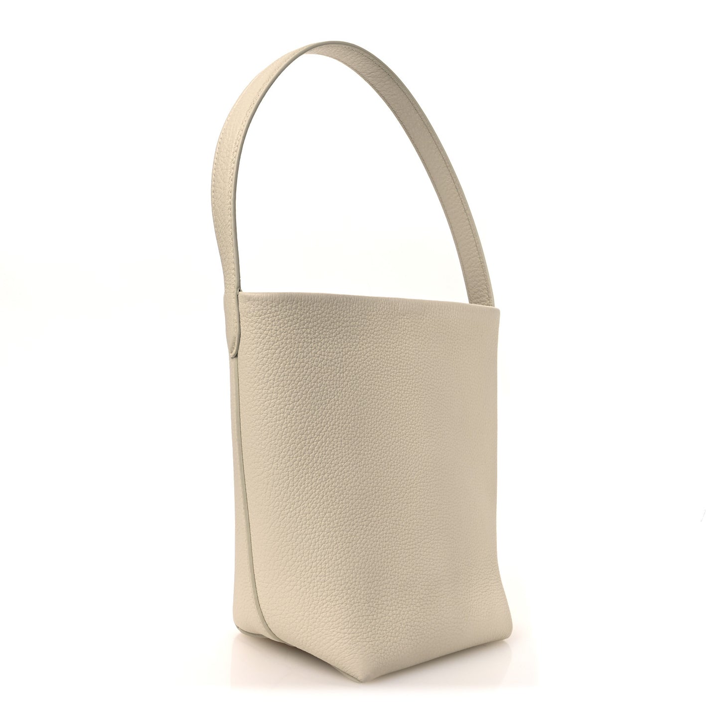 Grained Calfskin Small N/S Park Tote Ivory