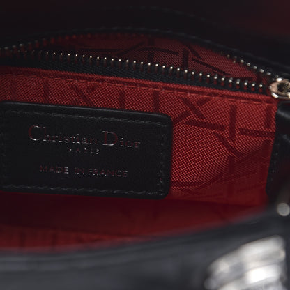 Christian Dior Lambskin Cannage Mini Lady Dior Black 6 of 11