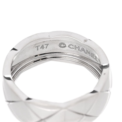 Chanel 18K White Gold Small Coco Crush Ring 47 4.25 4 of 5