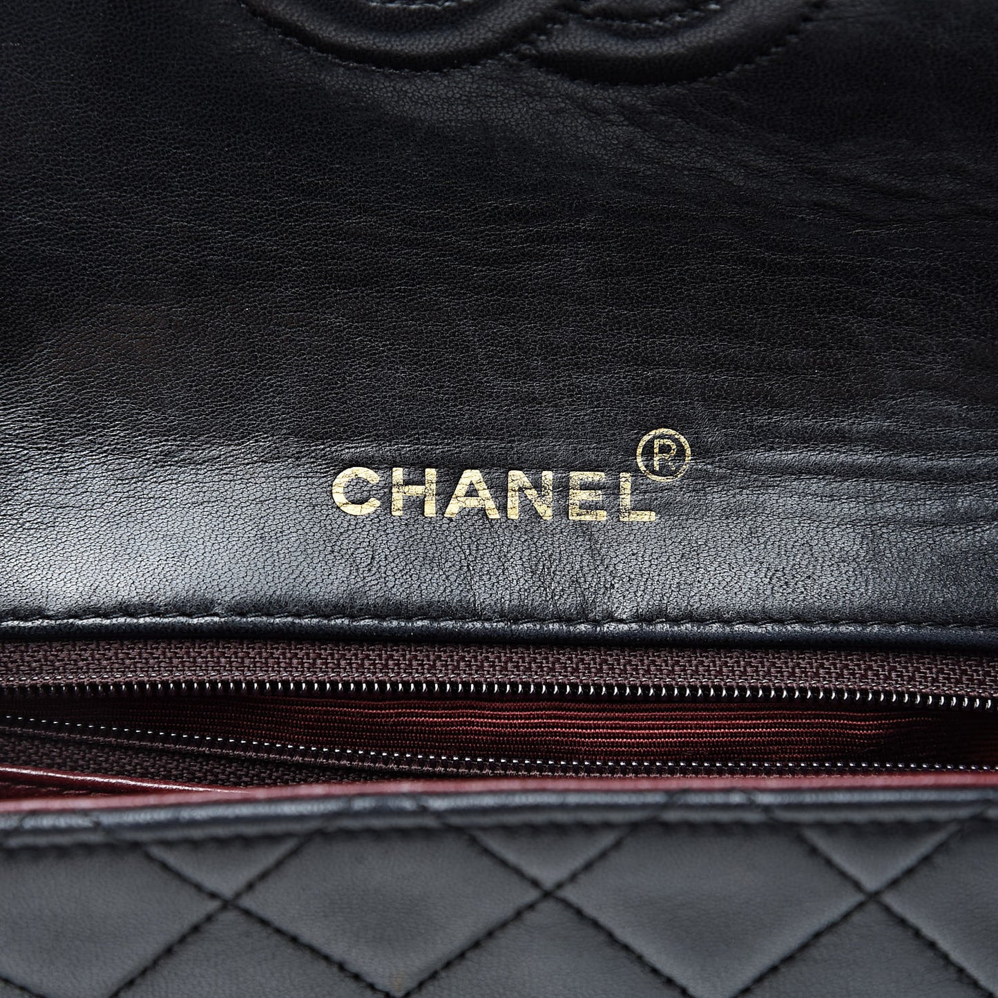 Lambskin Quilted Mini Square Flap Bag Black