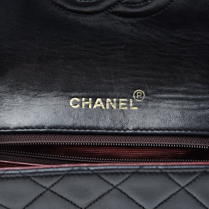 Chanel Lambskin Quilted Mini Square Flap Bag Black 6 of 15
