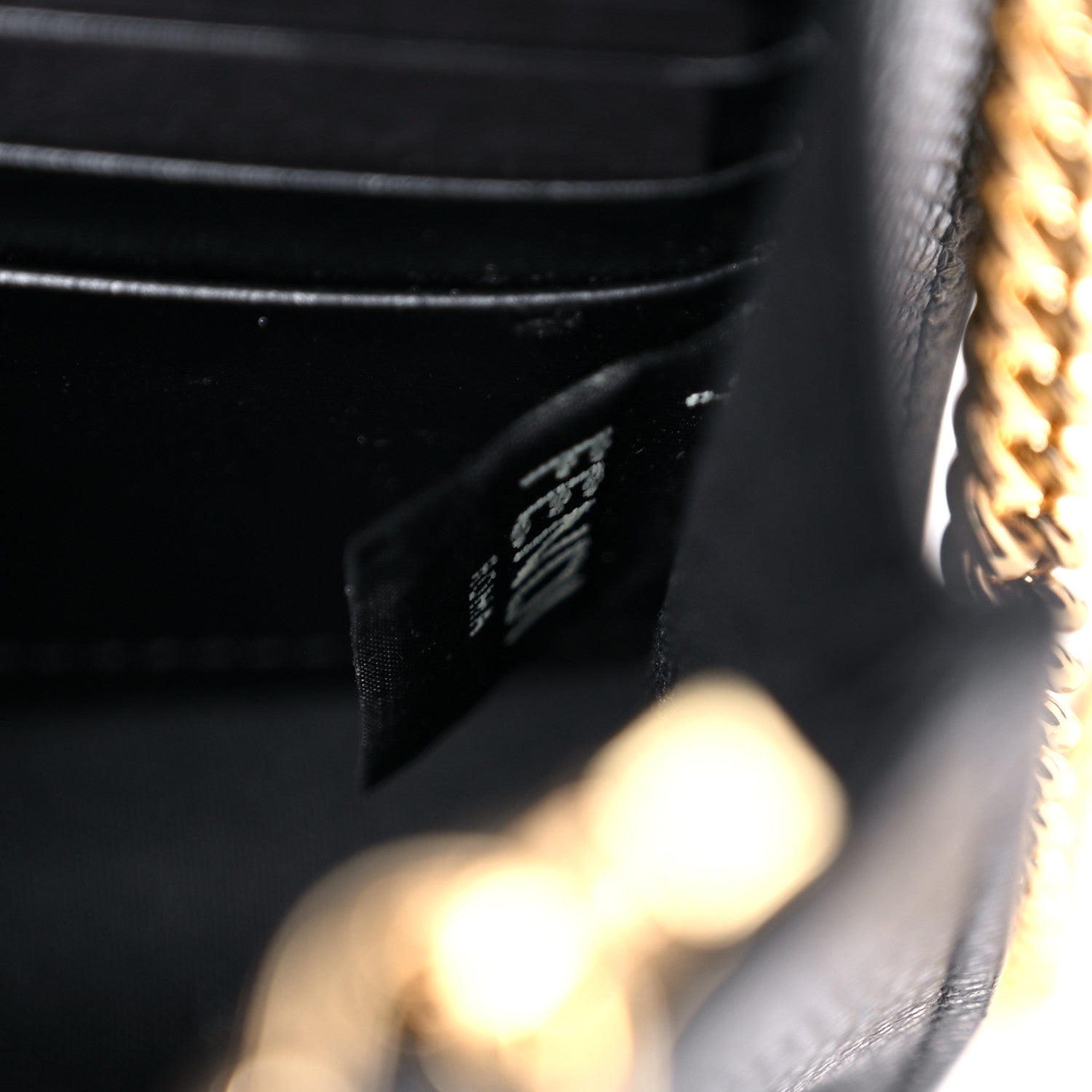 Fendi Vitello Cruise F is Fendi Bi-Color FF 1974 Embossed Medium Envelope Wallet On Chain Black Maya 5 of 13