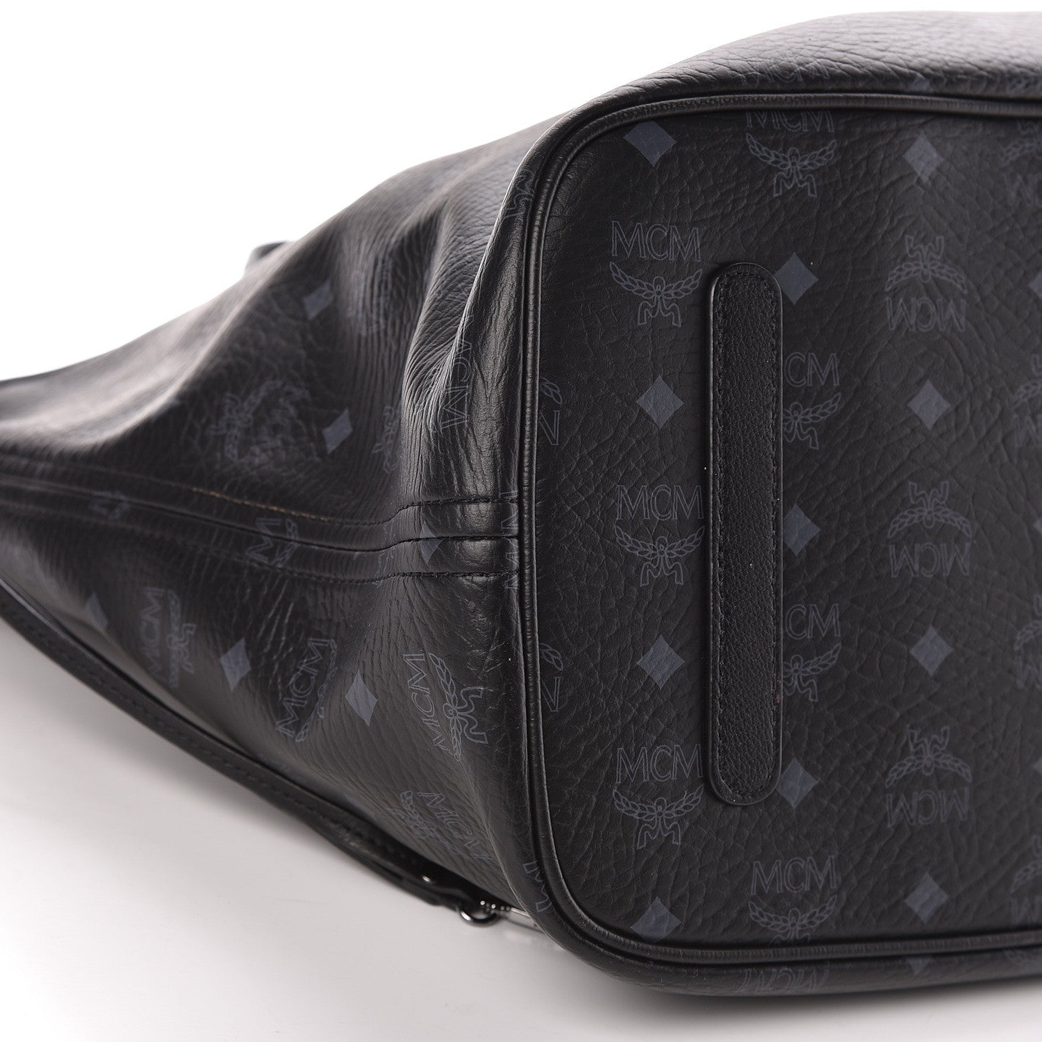 MCM Visetos Large Liz Reversible Shopper Tote Black 10 of 22