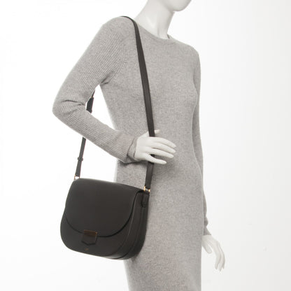 Celine Grained Calfskin Medium Trotteur Dark Taupe 2 of 7