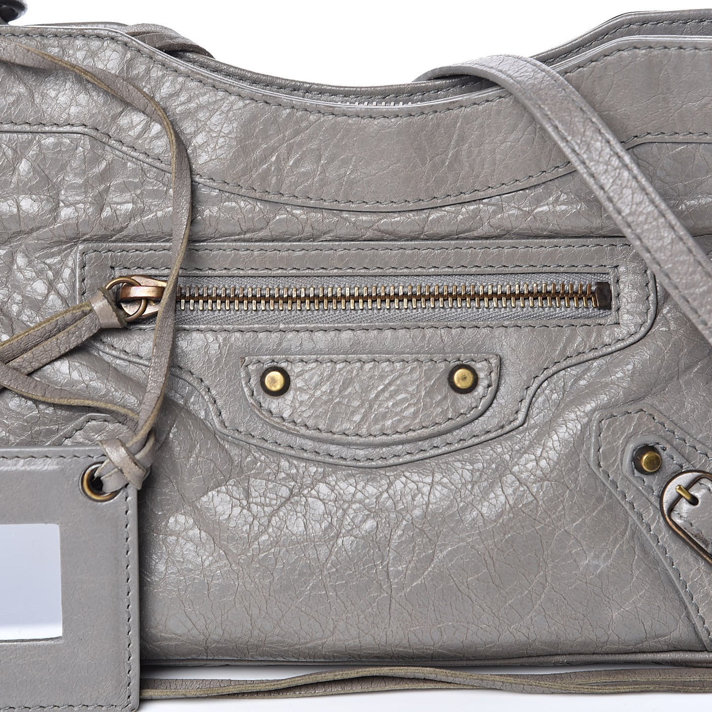 Agneau Classic Hardware Hip Gris Pyrite