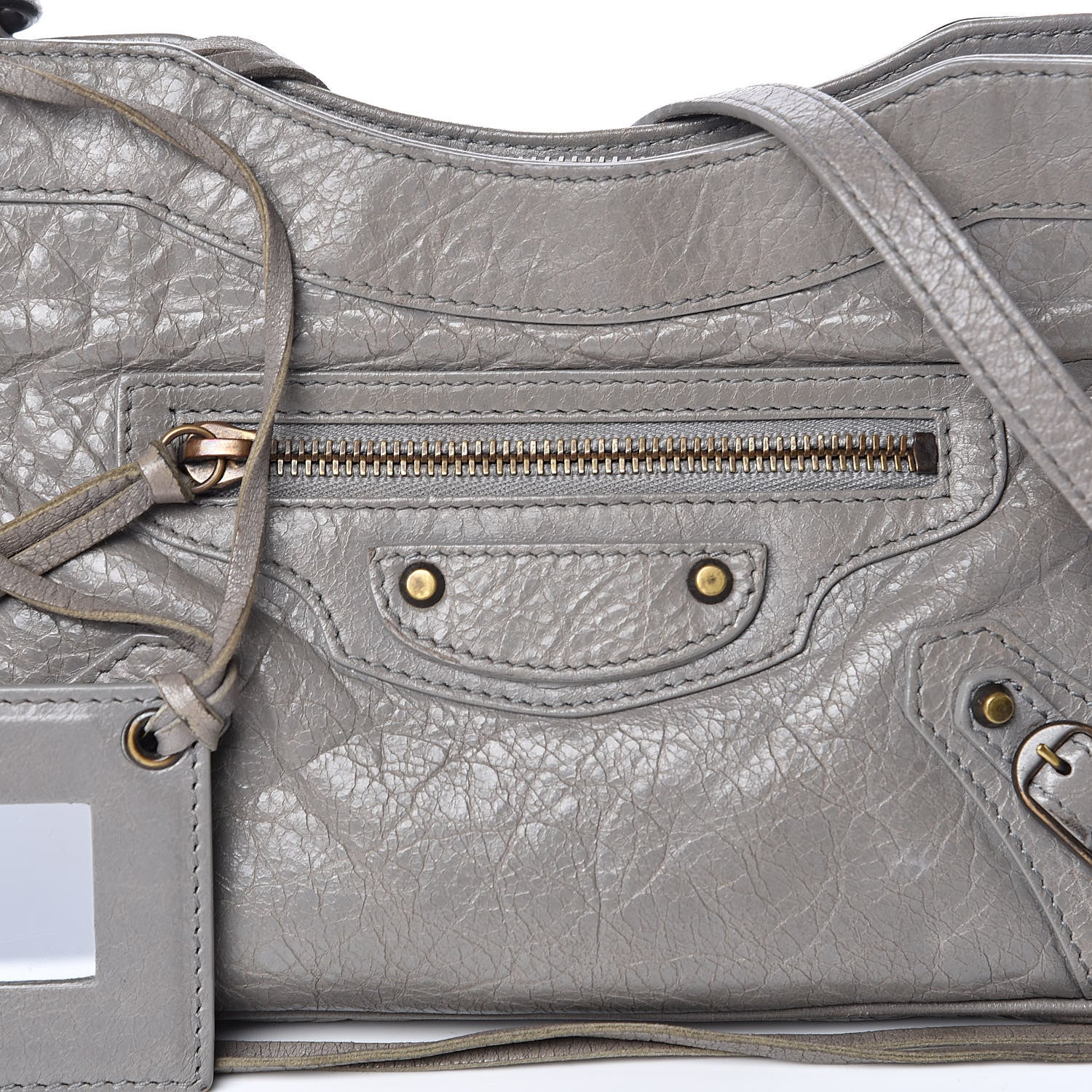 Balenciaga Agneau Classic Hardware Hip Gris Pyrite 11 of 14