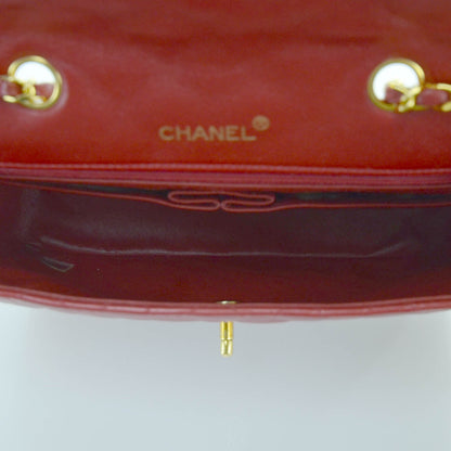Chanel Lambskin Quilted Medium Flap Red 11 of 13