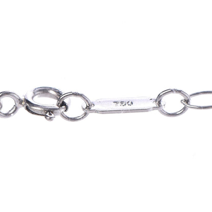 Tiffany 18K White Gold Diamond Crown Key Pendant Necklace 5 of 6