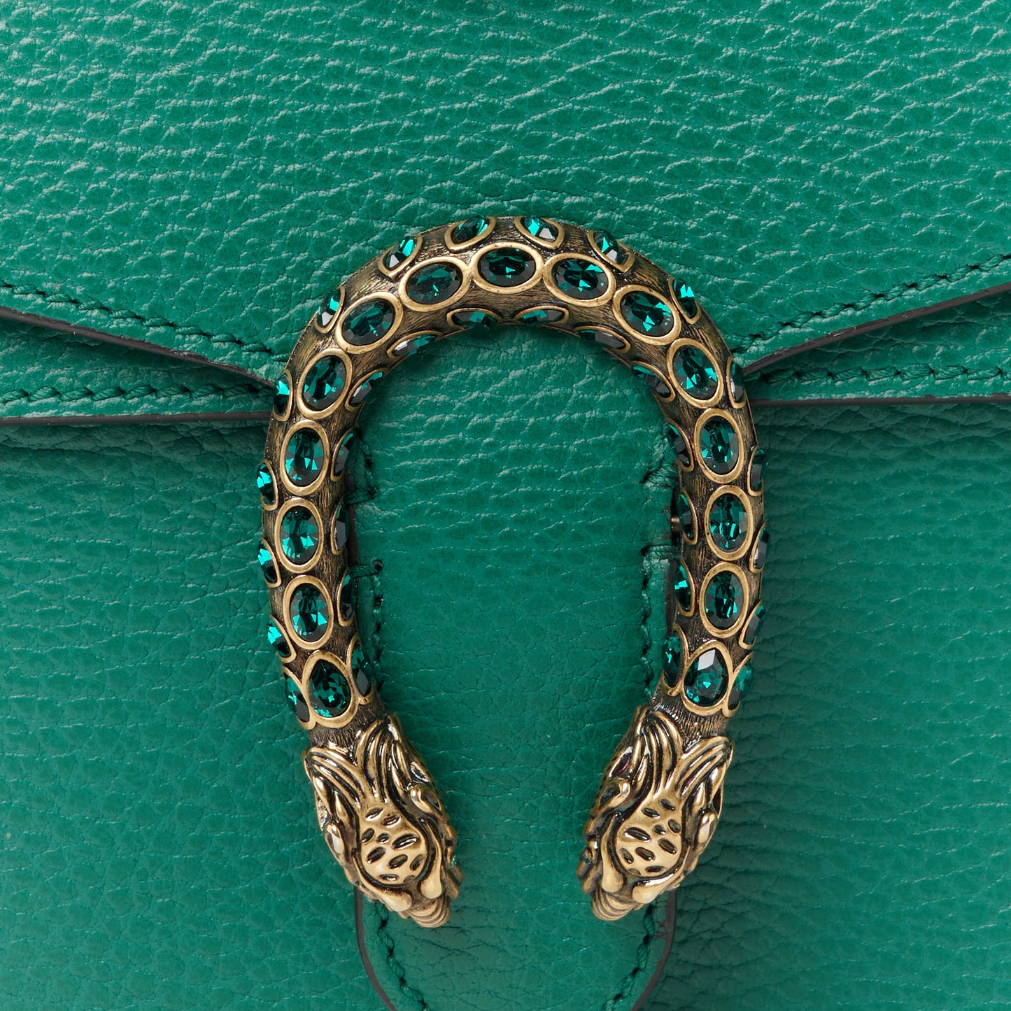Calfskin Mini Dionysus Shoulder Bag Emerald