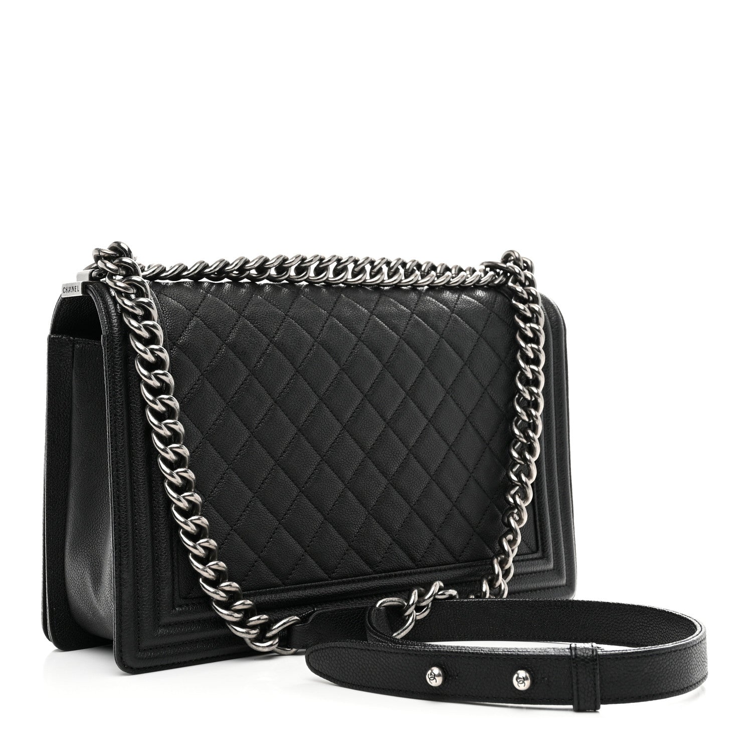 Chanel Caviar Quilted New Medium Boy Flap Black 3 of 10
