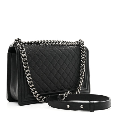 Chanel Caviar Quilted New Medium Boy Flap Black 3 of 10