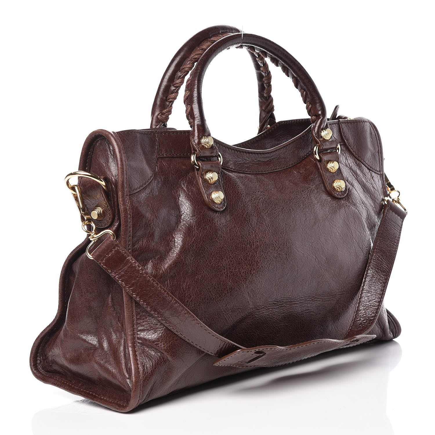 Balenciaga Agneau Giant 12 Gold Hardware City Cigare Fonce 4 of 12