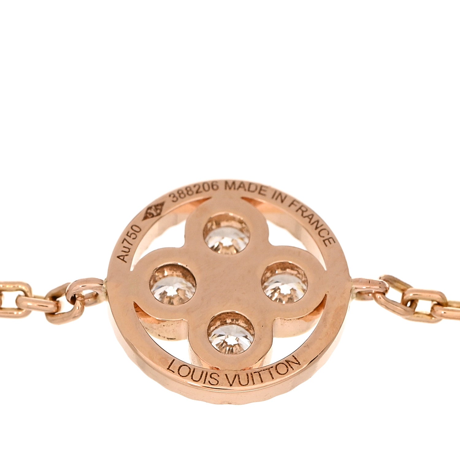 Louis Vuitton 18K Pink Gold Diamond Blossom BB Bracelet 3 of 3