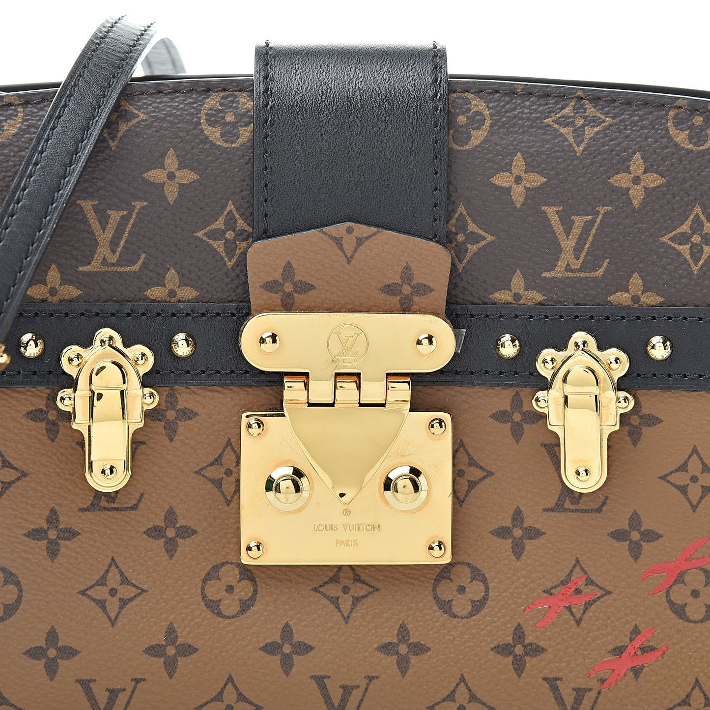 Reverse Monogram Trunk Clutch