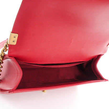 Chanel Lambskin Quilted Medium Boy Flap Red 5 of 15