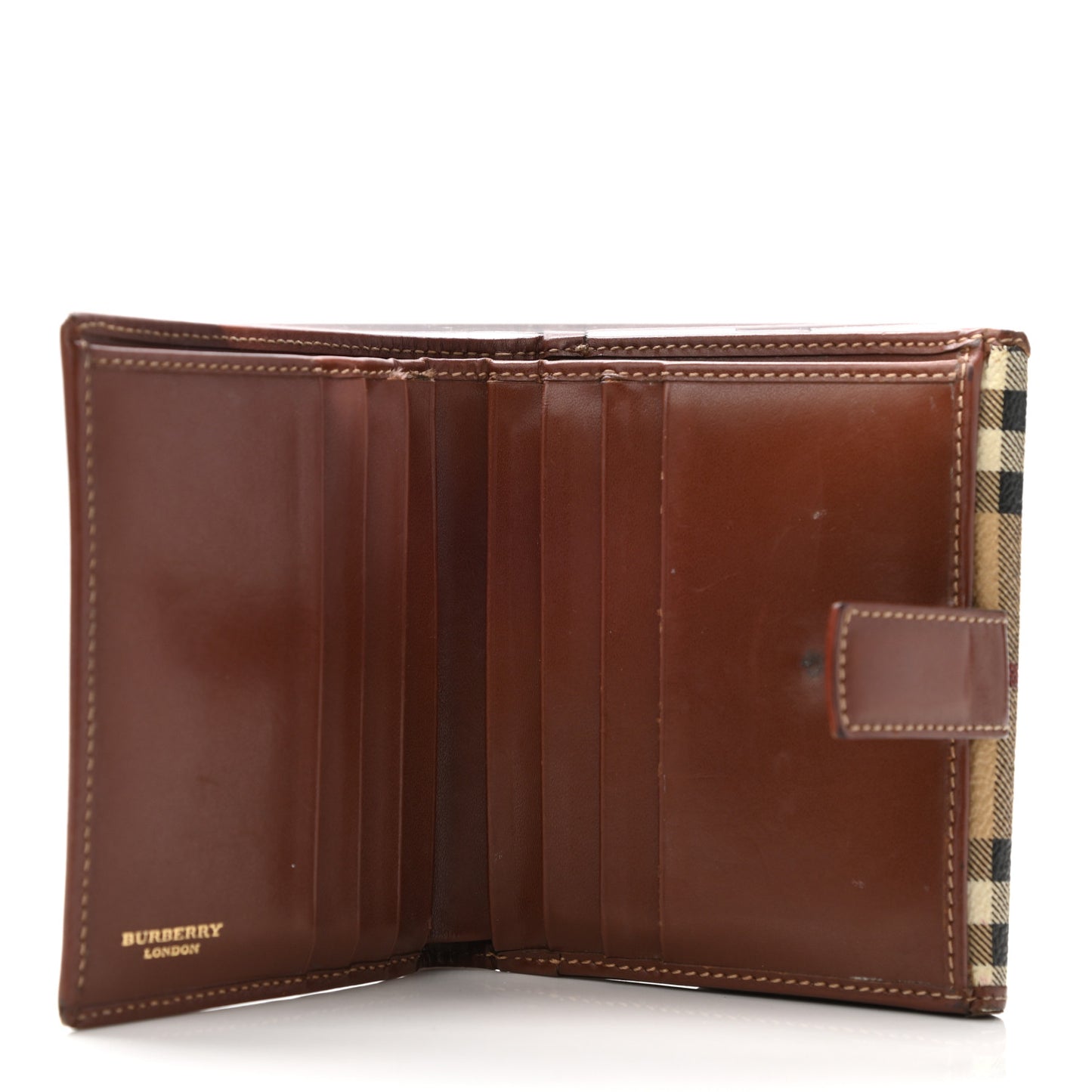 Haymarket Check Compact Wallet Brown