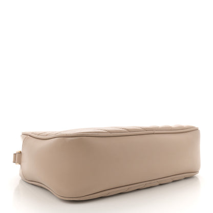 Saint Laurent Calfskin Matelasse Monogram Lou Camera Bag Dark Beige 4 of 13