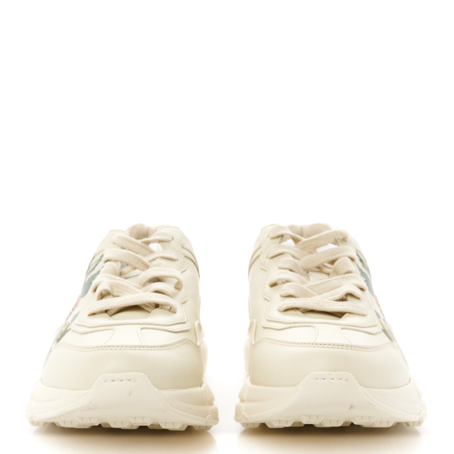Apollo Calfskin Strawberry Womens Rhyton Sneakers 37.5 Ivory