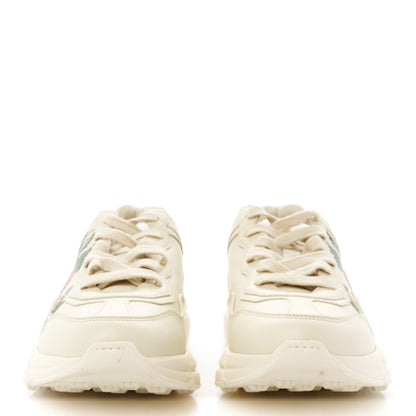 Gucci Apollo Calfskin Strawberry Womens Rhyton Sneakers 37.5 Ivory 2 of 9