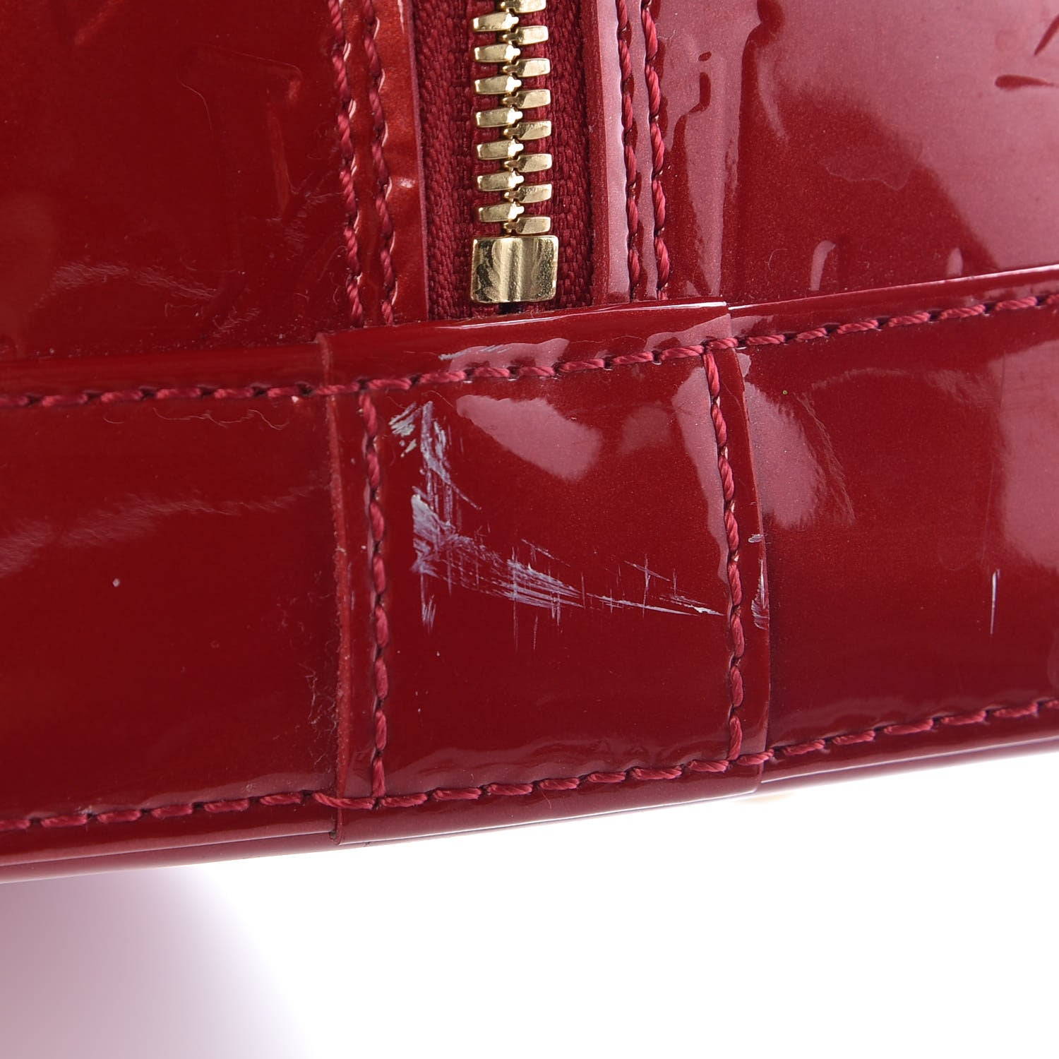 Louis Vuitton Vernis Alma GM Pomme D'Amour 11 of 14