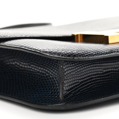 Hermes Lizard Constance 23 Bleu Marine 8 of 16