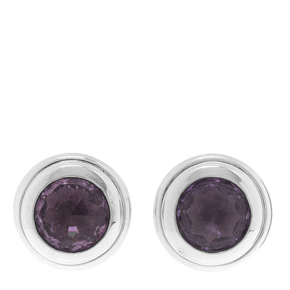 John Hardy Sterling Silver Amethyst Bedeg Batu Stud Earrings 1 of 5