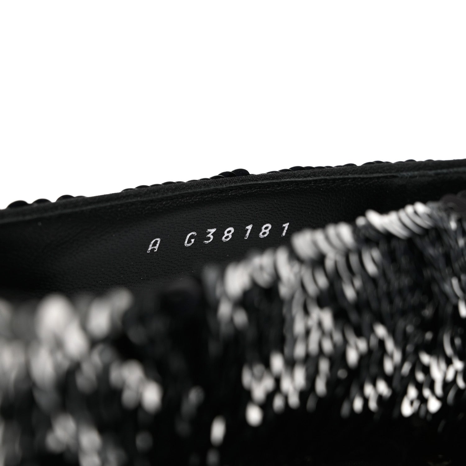 Chanel Sequin Patent Calfskin CC Pumps 40 Black Silver 6 of 10