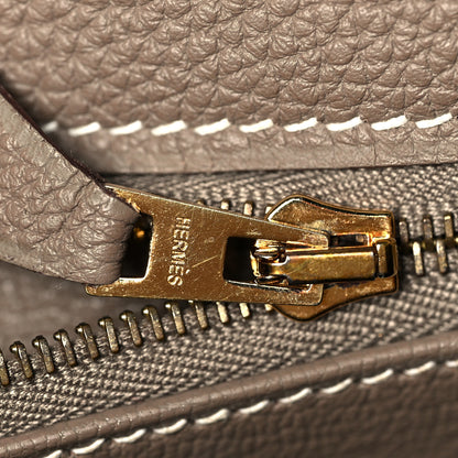 Hermes Togo Kelly Retourne 28 Etoupe 18 of 40
