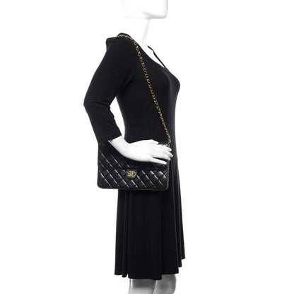 Chanel Lambskin Quilted Medium Single Flap Black 2 of 11