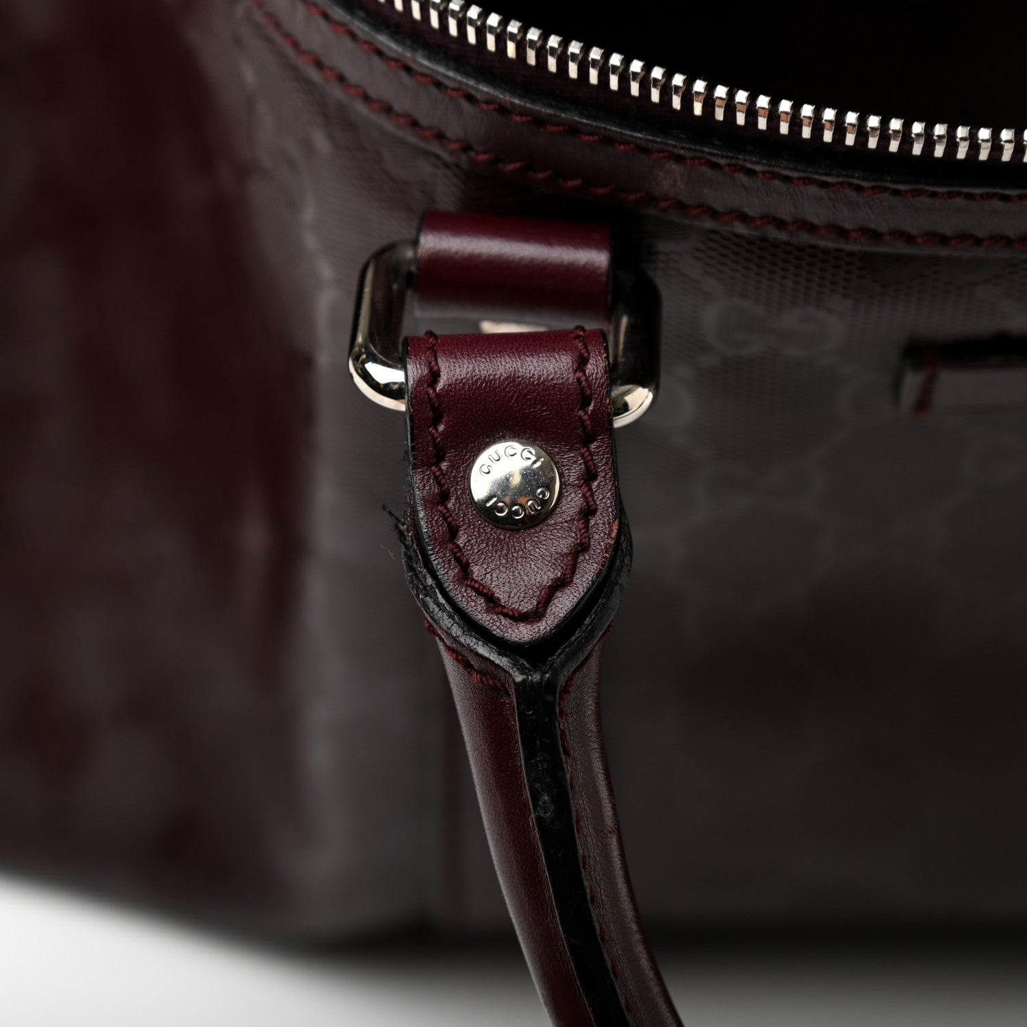 Gucci Imprime Monogram Large Carry On Duffle Bordeaux 11 of 16