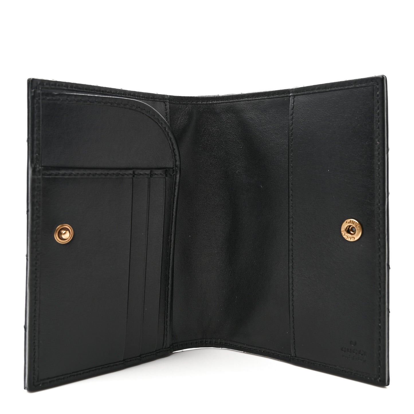 Calfskin Matelasse GG Marmont Passport Case Black