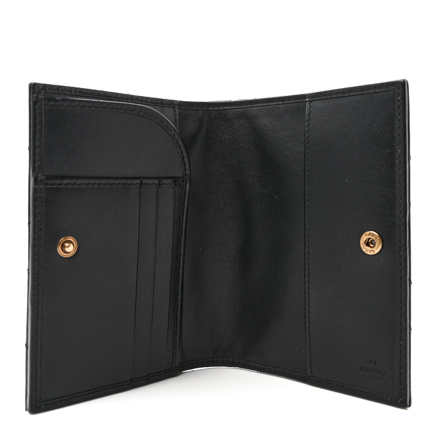 Gucci Calfskin Matelasse GG Marmont Passport Case Black 5 of 9
