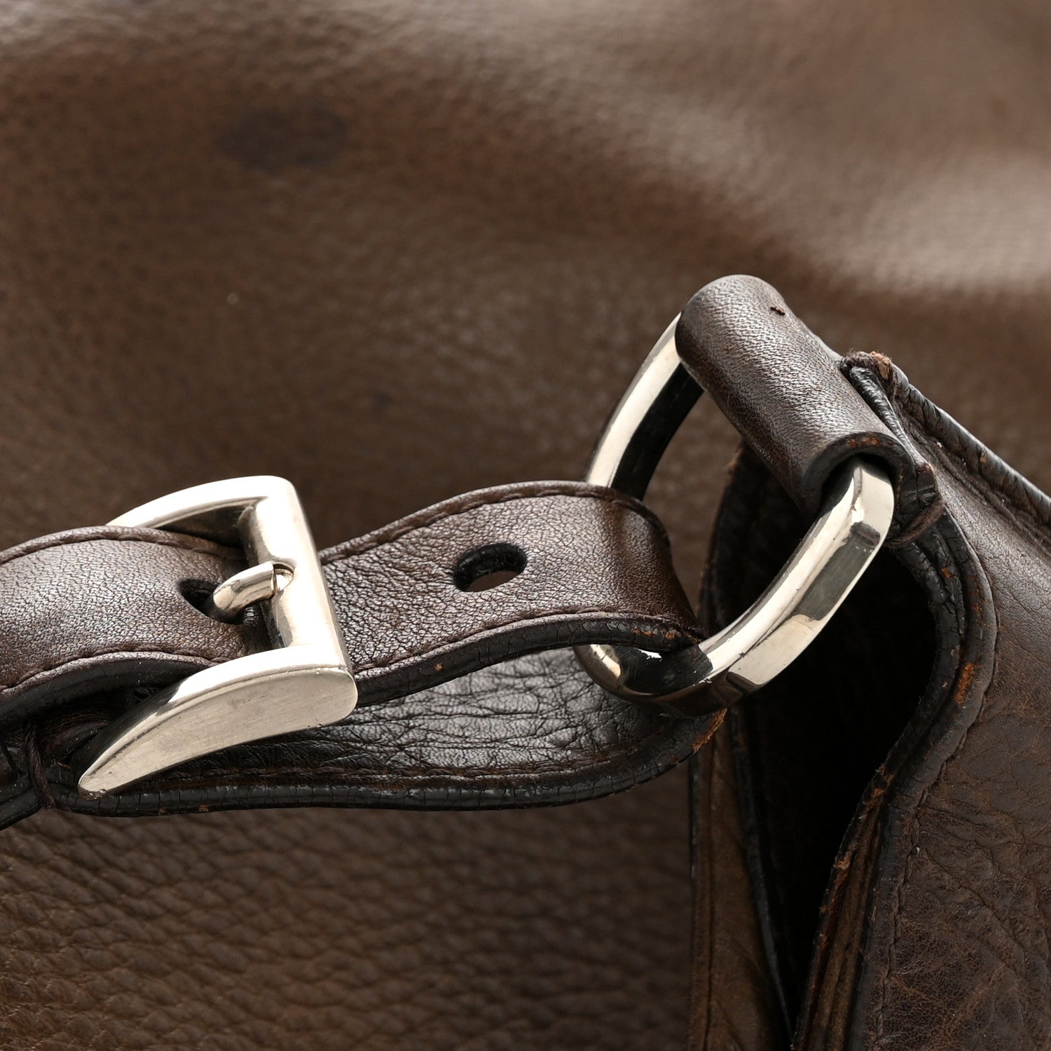 Prada Vitello Daino Hobo  Brown 13 of 17