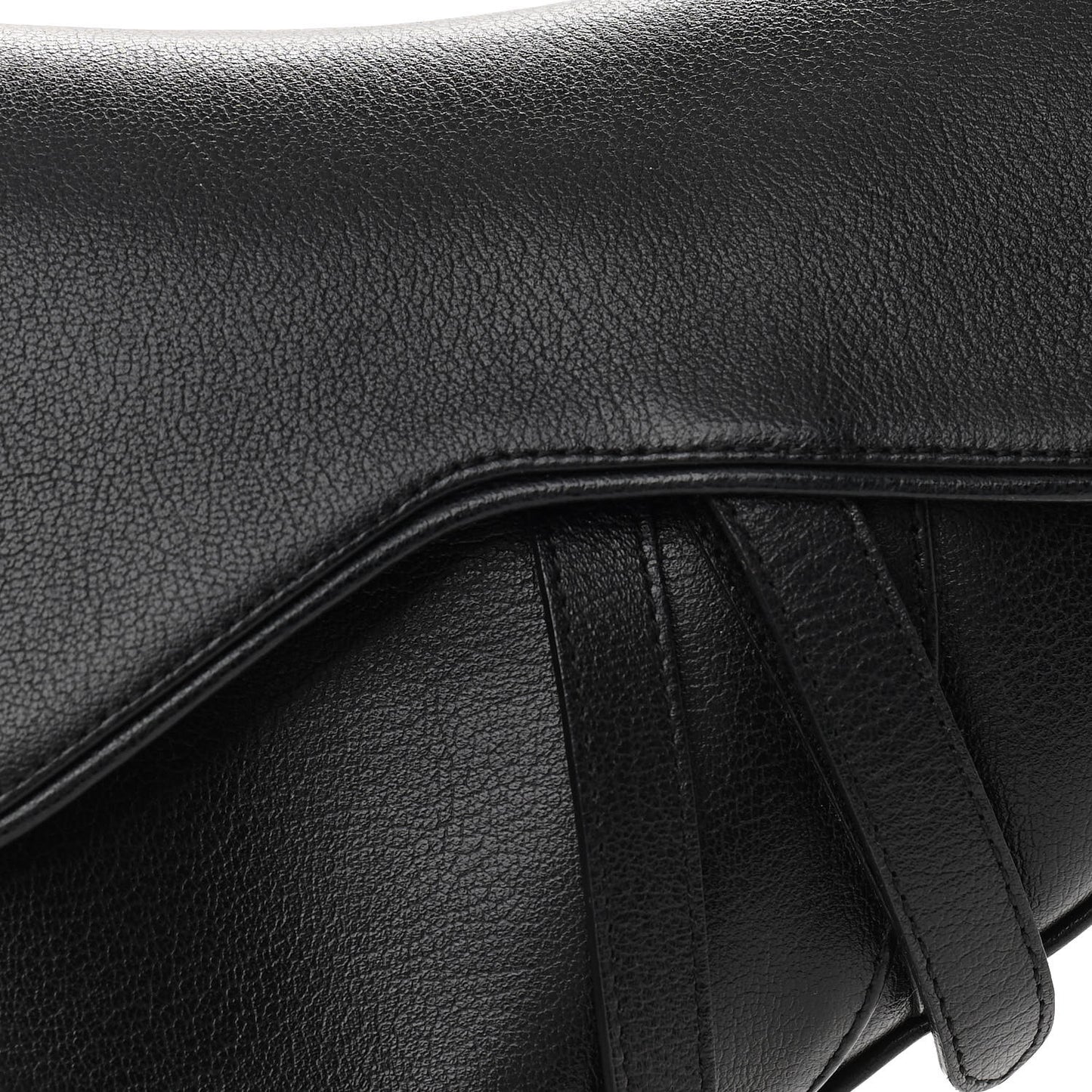 Calfskin Saddle Bag Black