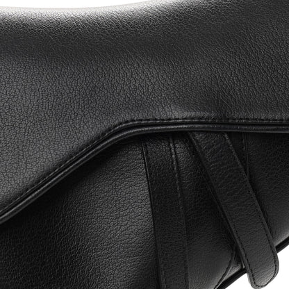 Christian Dior Calfskin Saddle Bag Black 8 of 11