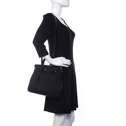 Hermes Toile Vache Hunter Herbag Zip PM 31 Black 2 of 10