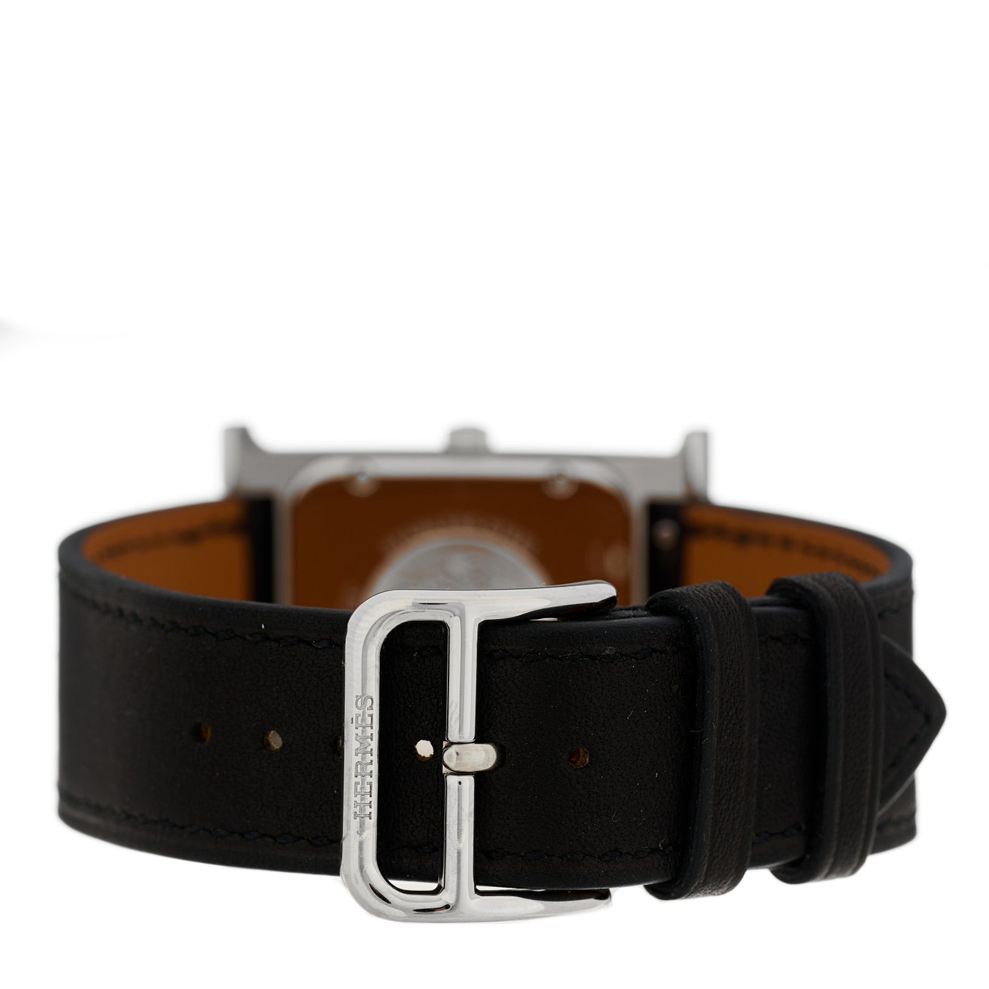 Stainless Steel Barenia 26mm Heure H Hour Quartz Watch Noir