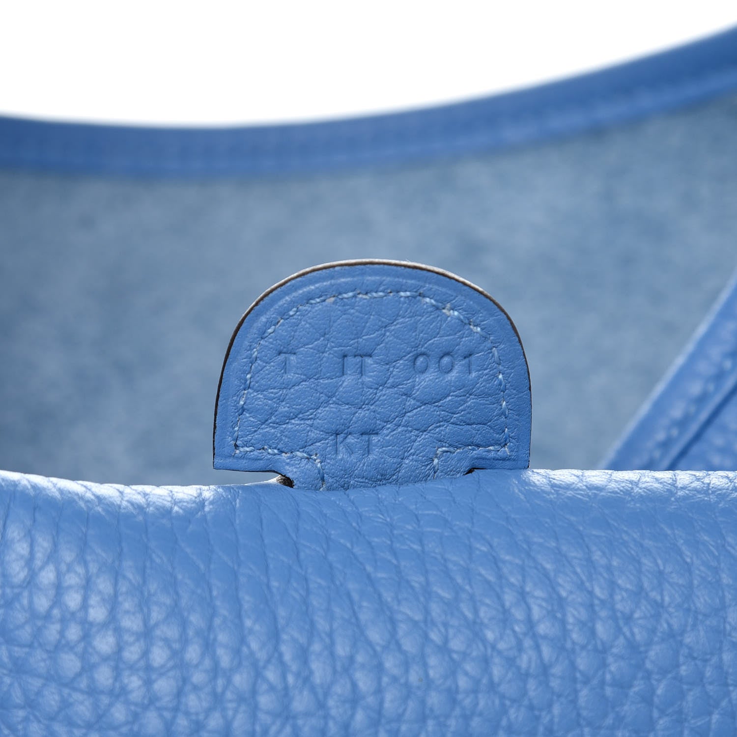 Hermes Taurillon Clemence Amazone Evelyne III PM Bleu Paradis Bleu Saphir 7 of 9