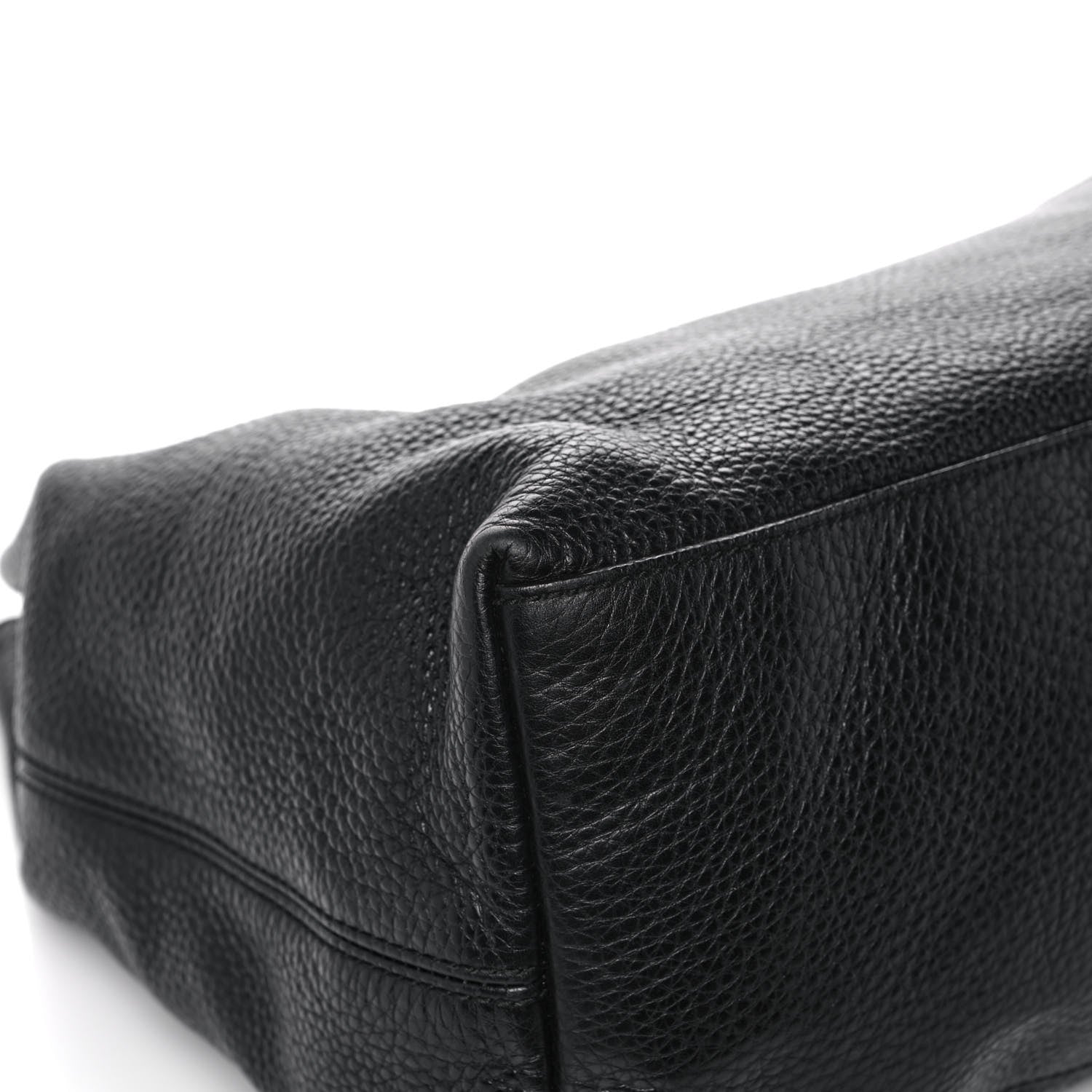 Gucci Pebbled Calfskin Large Soho Chain Shoulder Bag Black 8 of 18