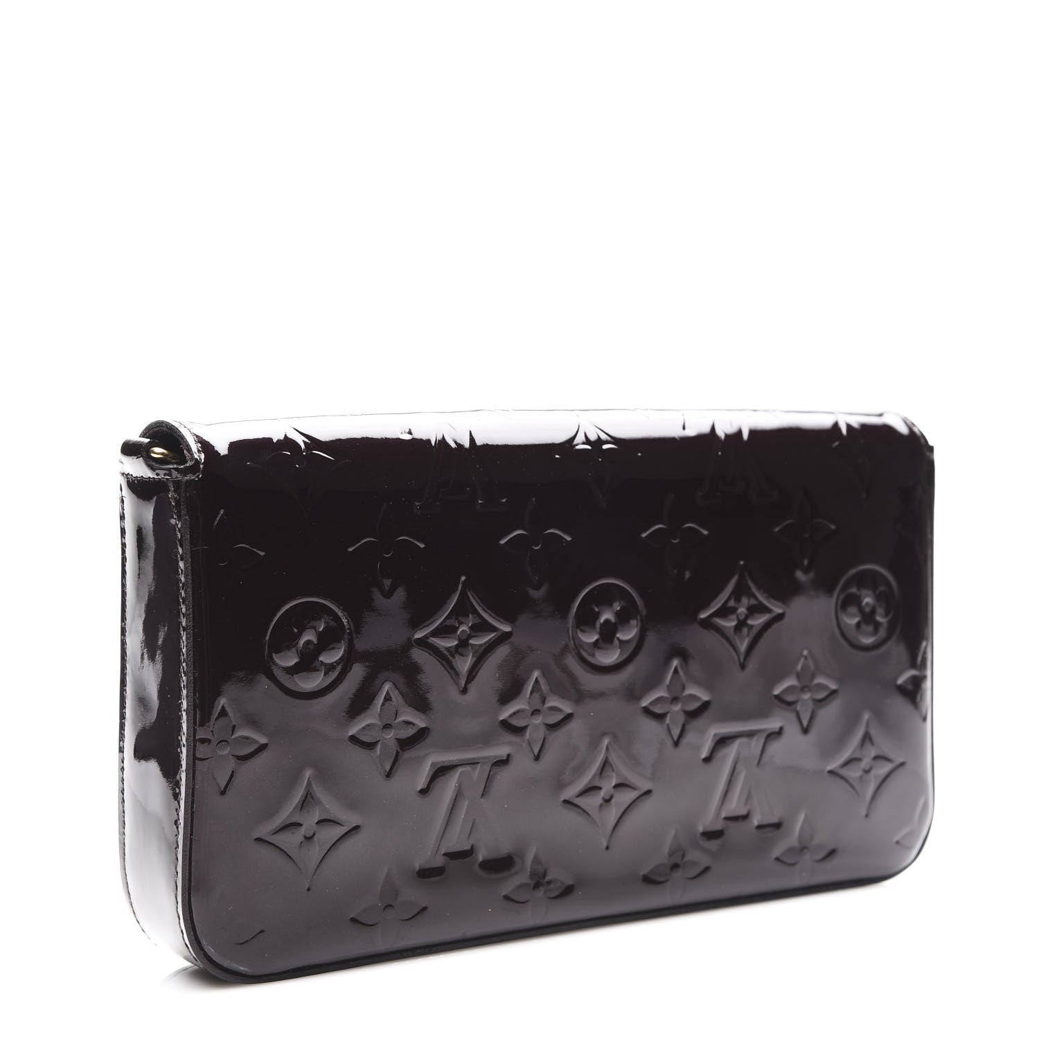 Louis Vuitton Vernis Pochette Felicie Chain Wallet Amarante 2 of 7