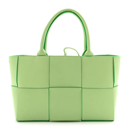 Bottega Veneta Grained Calfskin Intrecciato Small Arco Tote Pistachio Parakeet 1 of 10