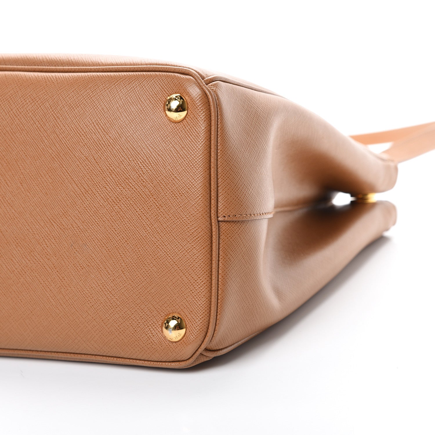 Prada Saffiano Medium Galleria Double Zip Tote Caramel 12 of 14