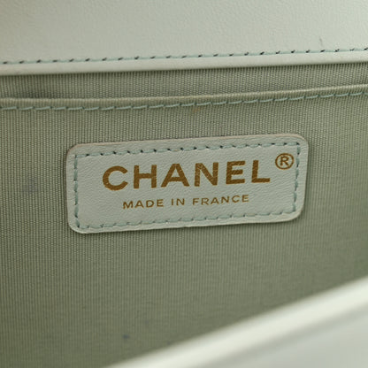 Chanel Lambskin Quilted Medium Boy Flap Light Green 6 of 16