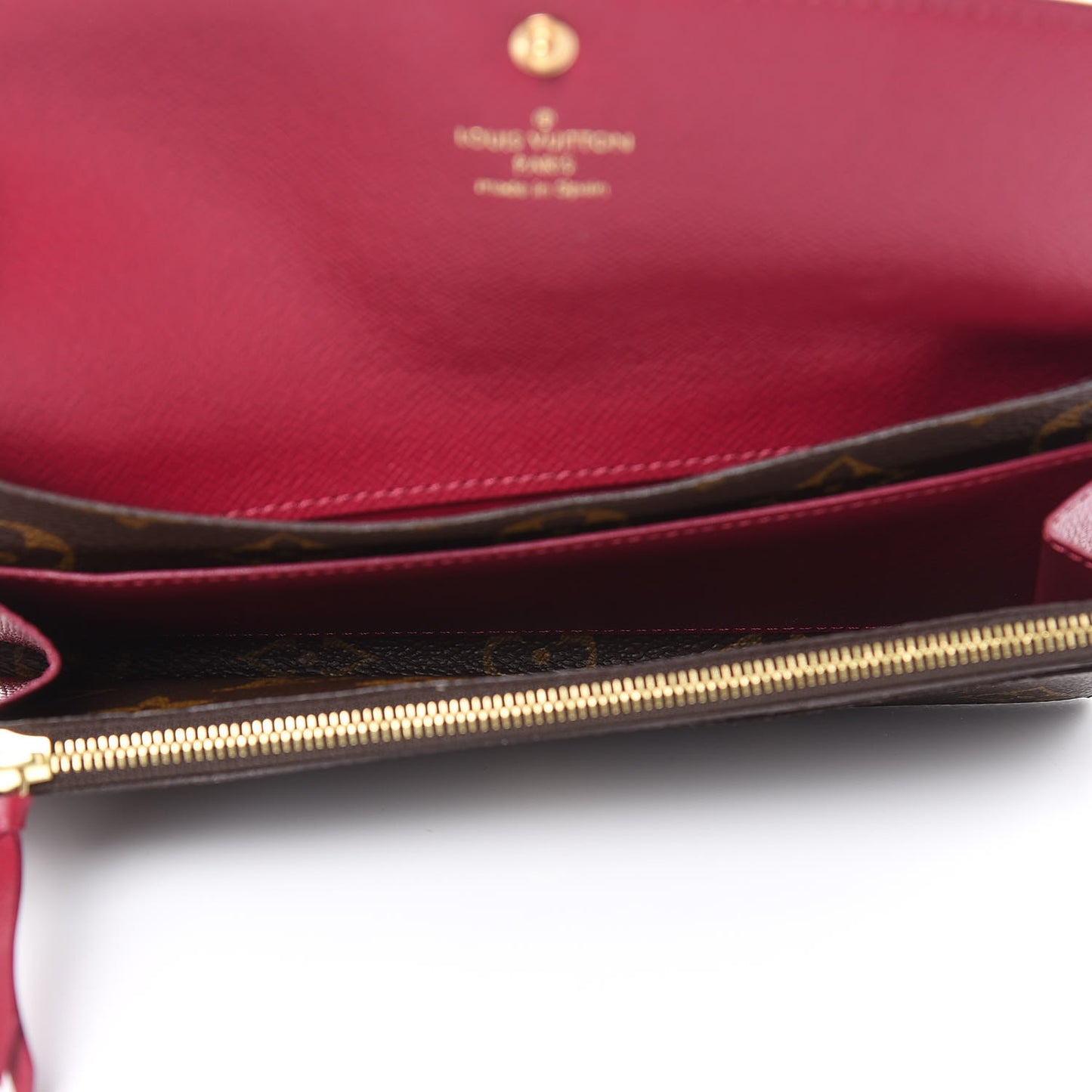Monogram Emilie Wallet Fuchsia