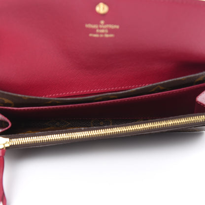 Louis Vuitton Monogram Emilie Wallet Fuchsia 5 of 9